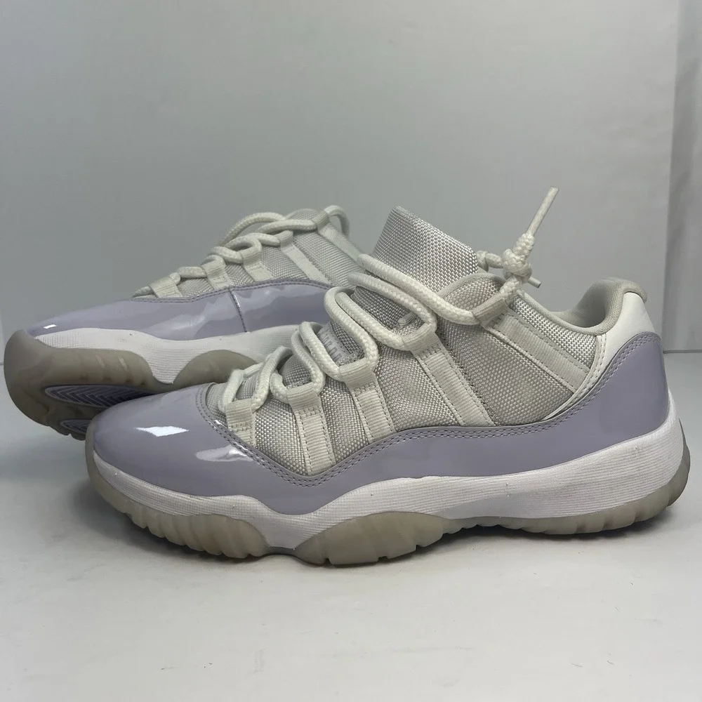 Air Jordan 11 Retro Low Women's 8.5 Pure Violet White Shoes Sneakers AH7860-101